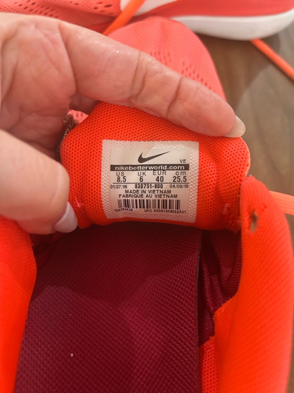 Nike Flex 2016 Run Orange Women's Running Shoes - Picture 8 of 8